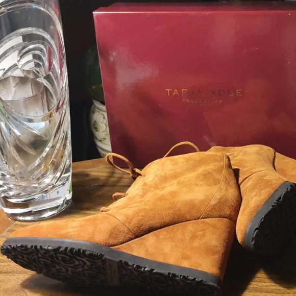 Tan Marta Suede Ankle Boot - Picture 4 of 6